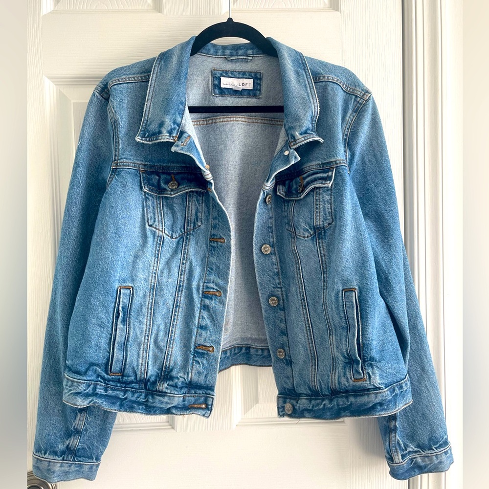 LOFT denim jacket, XL